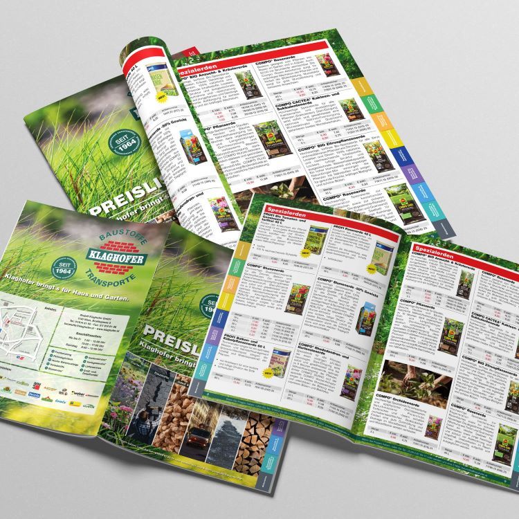 Preisliste 2025 Cover Klaghofer